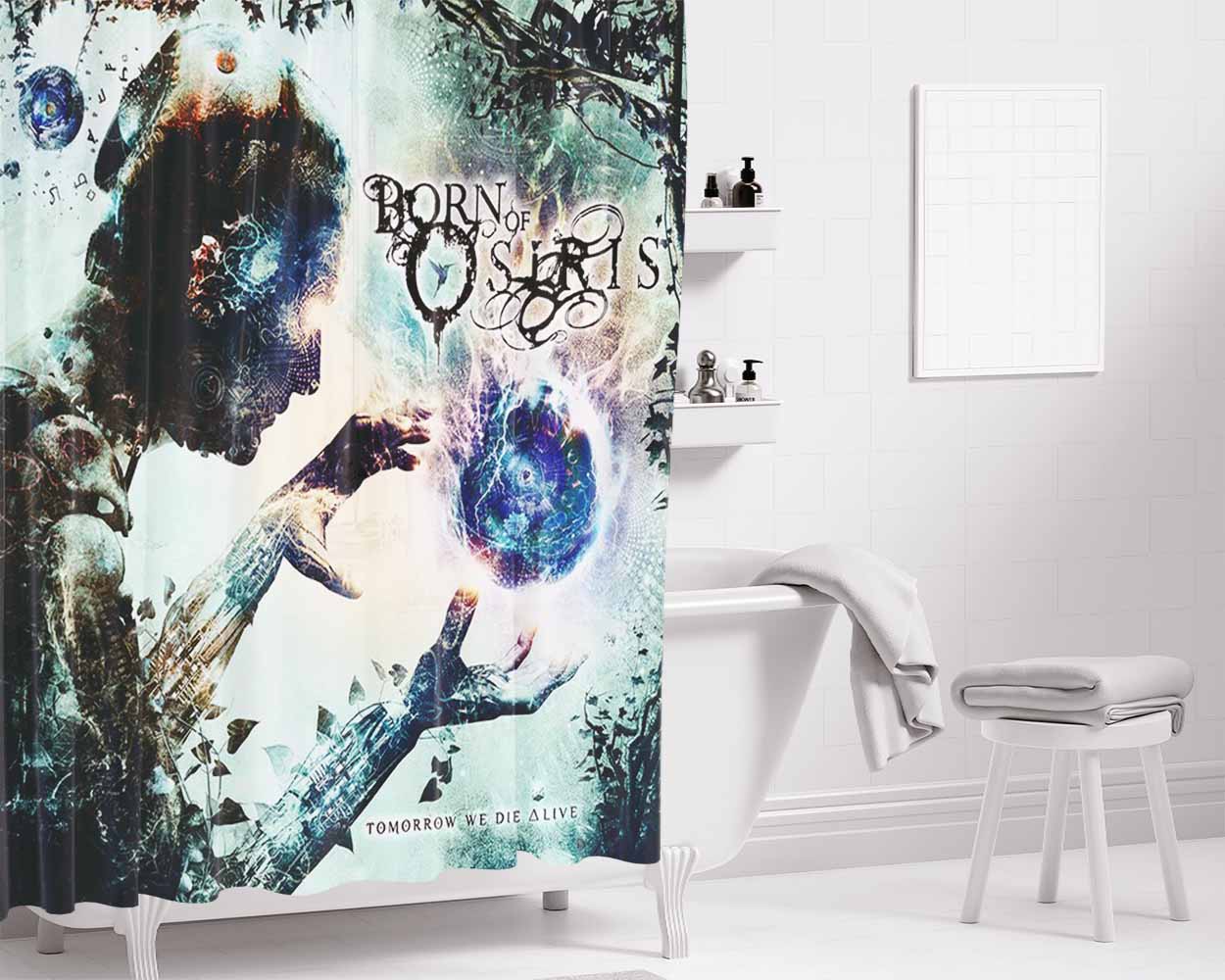 Born Of Osiris Machine Bathroom Shower Curtain Fabric Waterproof | 66 X 72 Inch
