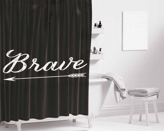 Brave Bathroom Shower Curtain Fabric Waterproof | 66 X 72 Inch