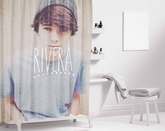 Brent Rivera Bathroom Shower Curtain Fabric Waterproof | 66 X 72 Inch