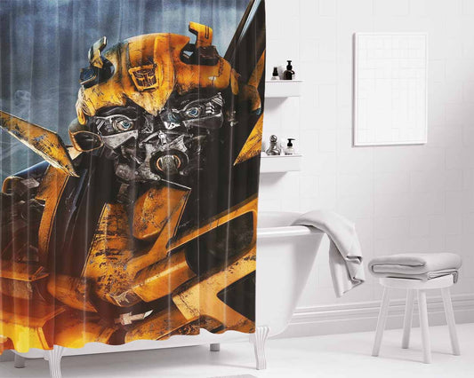 Bumbble Bee Bathroom Shower Curtain Fabric Waterproof | 66 X 72 Inch
