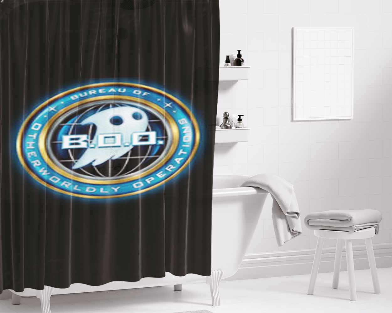 Bureau Of Otherworldly Operations Movie Bathroom Shower Curtain Fabric Waterproof | 66 X 72 Inch
