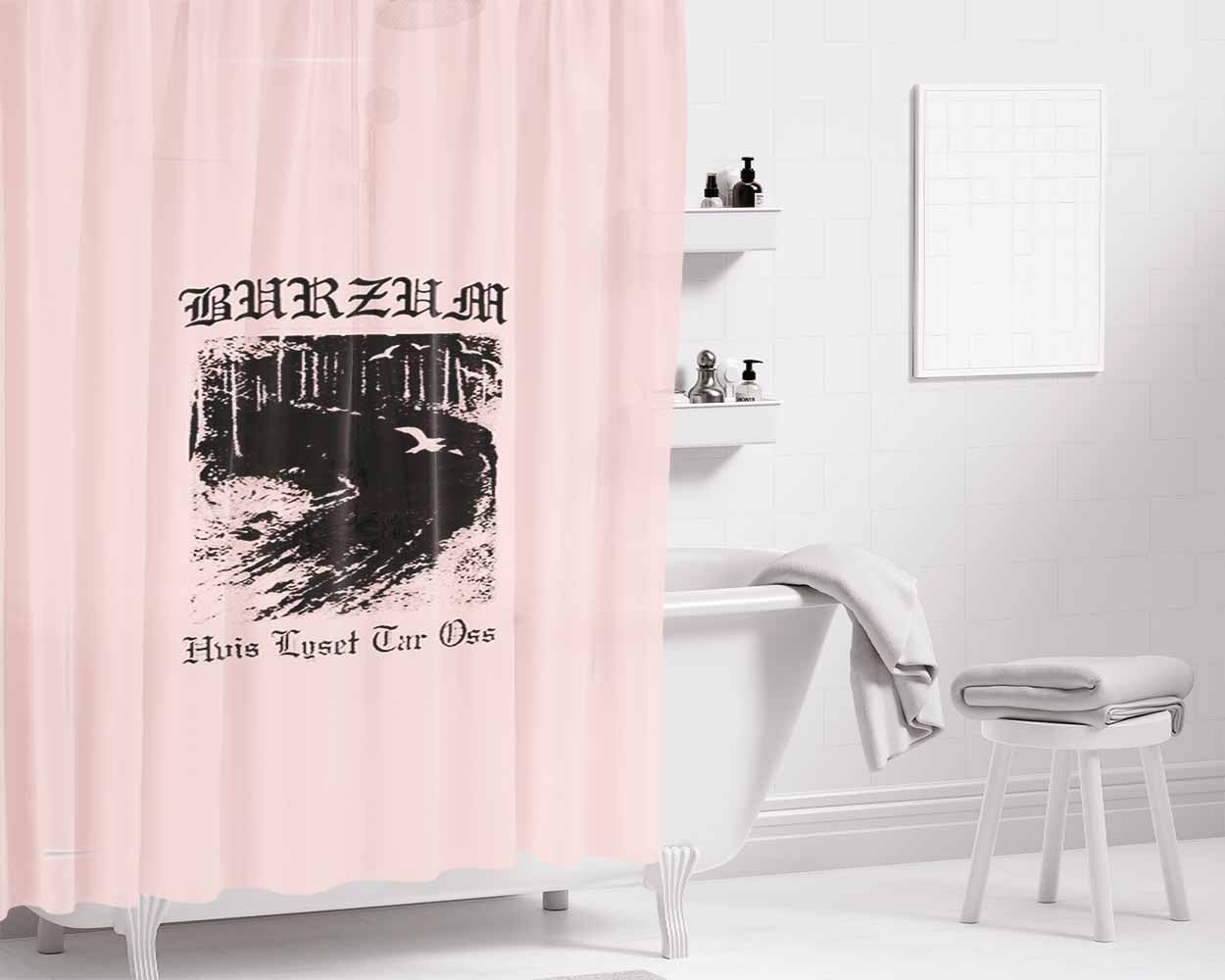 Burzum Hvis Lyset Tar Oss Det Som Engang Var Aske Filosofem Belus Bathroom Shower Curtain Fabric Waterproof | 66 X 72 Inch