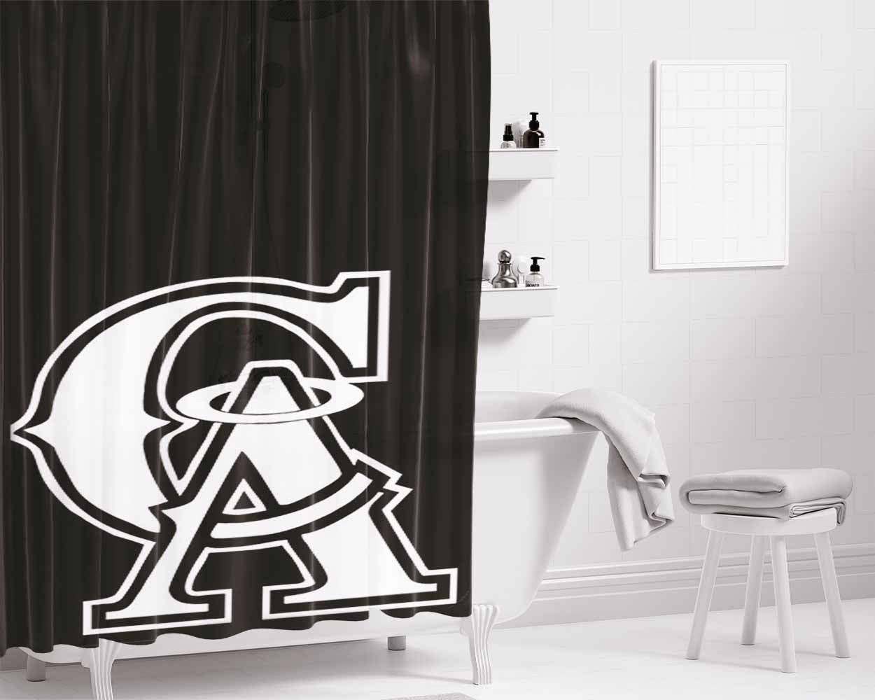 Ca Cover Bathroom Shower Curtain Fabric Waterproof | 66 X 72 Inch