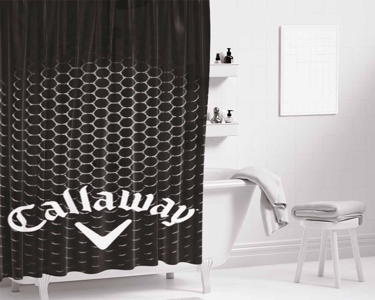Callaway Golf Logo Bathroom Shower Curtain Fabric Waterproof | 66 X 72 Inch
