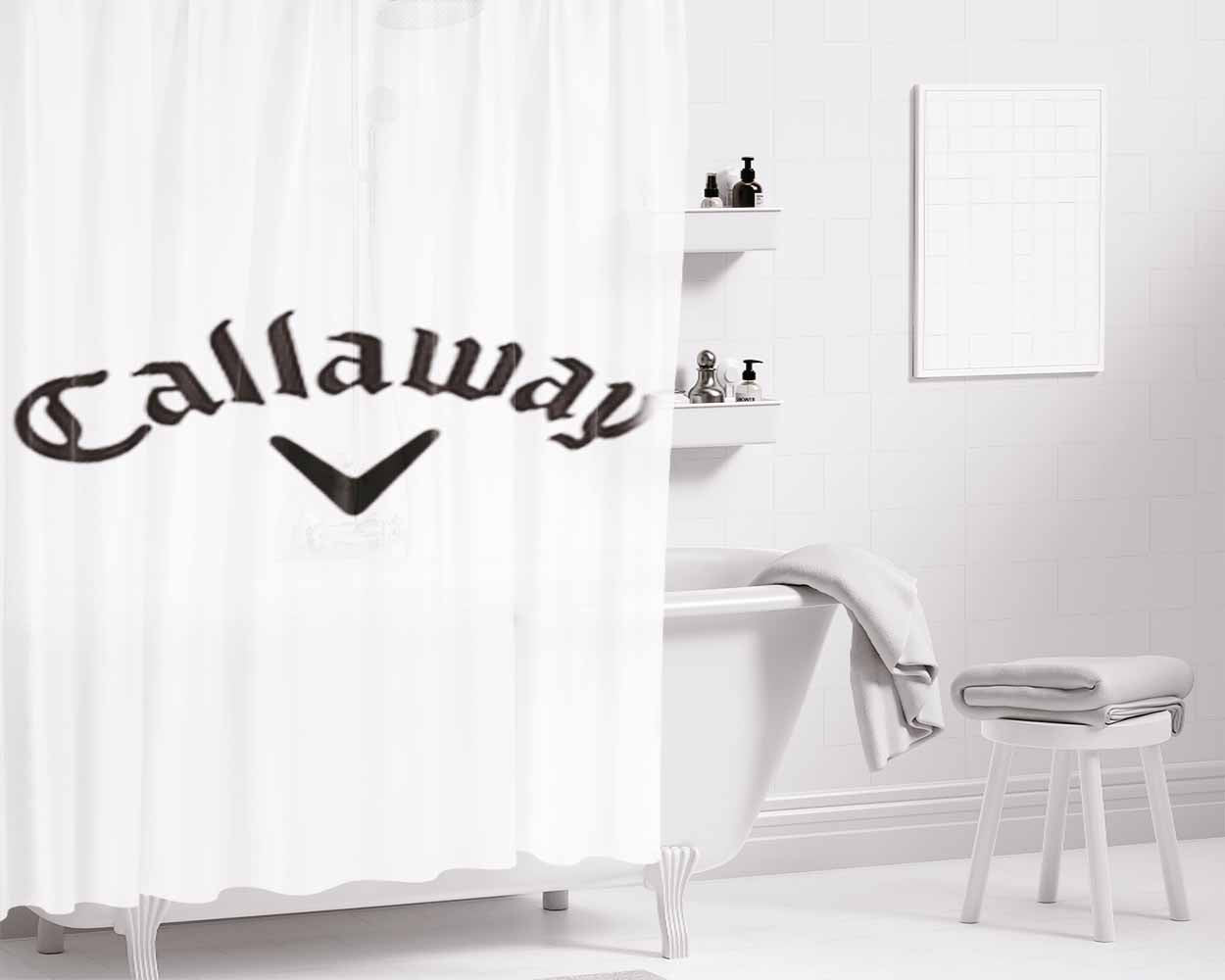Callaway Golf Bathroom Shower Curtain Fabric Waterproof | 66 X 72 Inch