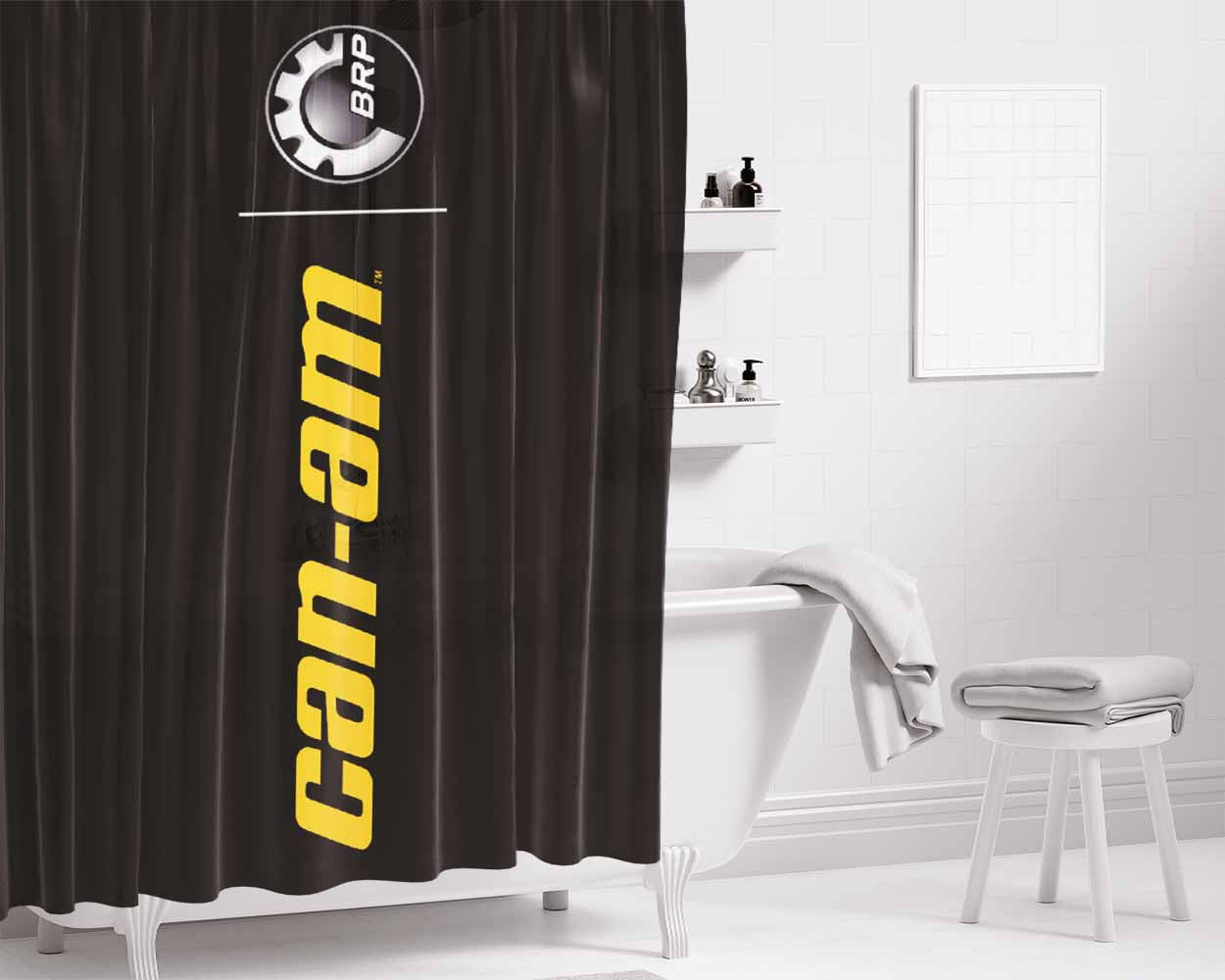 Can Am Spyder Bathroom Shower Curtain Fabric Waterproof | 66 X 72 Inch