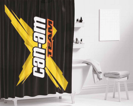 Can Am X Team Logo Bathroom Shower Curtain Fabric Waterproof | 66 X 72 Inch