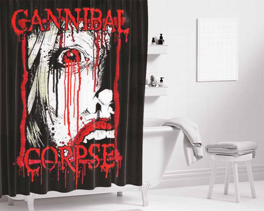 Cannibal Corpse Bathroom Shower Curtain Fabric Waterproof | 66 X 72 Inch