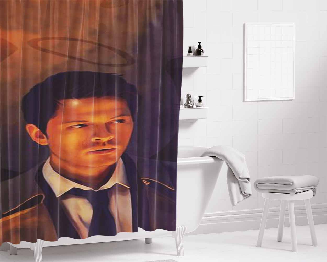 Cass Bathroom Shower Curtain Fabric Waterproof | 66 X 72 Inch