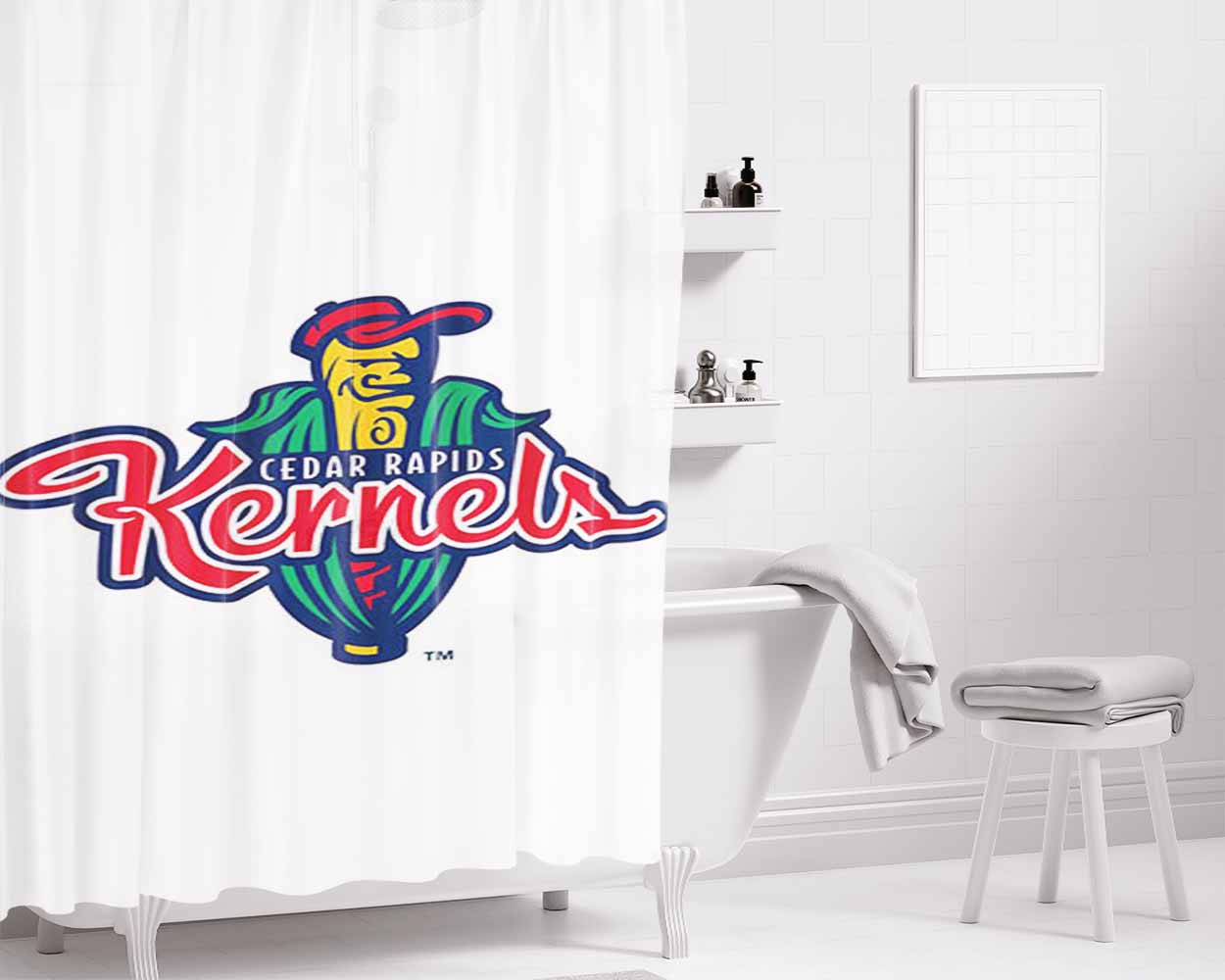 Cedar Rapids Kenels Bathroom Shower Curtain Fabric Waterproof | 66 X 72 Inch