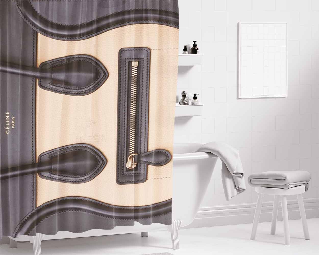 Celtic Cirlcle Bathroom Shower Curtain Fabric Waterproof | 66 X 72 Inch