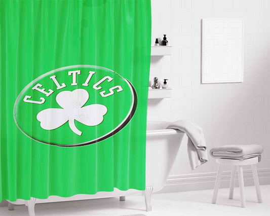 Celtic Sign Symbol Design Irish Rhunes Bathroom Shower Curtain Fabric Waterproof | 66 X 72 Inch