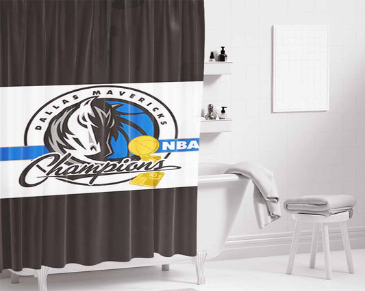Champs Logo Bathroom Shower Curtain Fabric Waterproof | 66 X 72 Inch