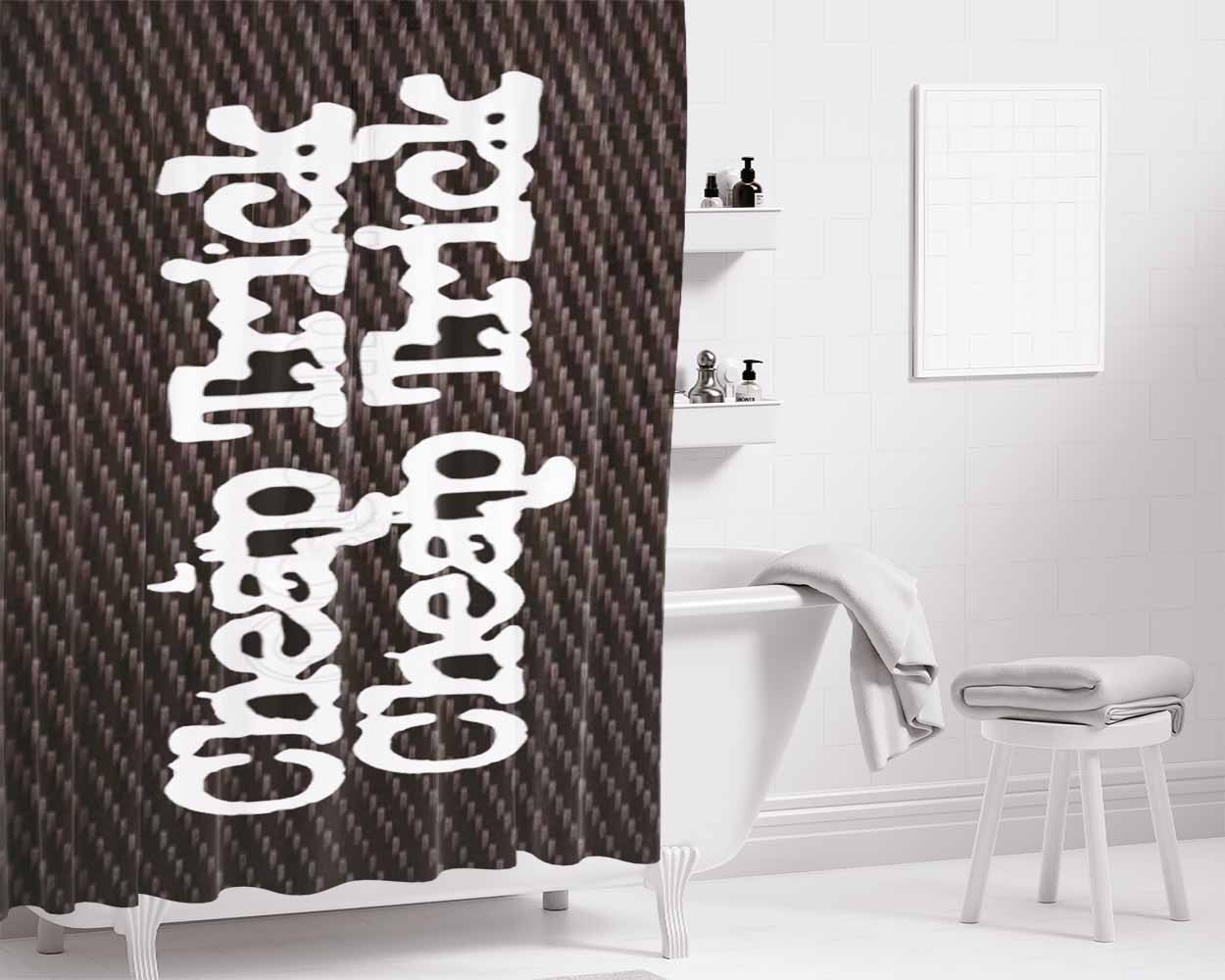 Cheap Trick Band Logo Bathroom Shower Curtain Fabric Waterproof | 66 X 72 Inch