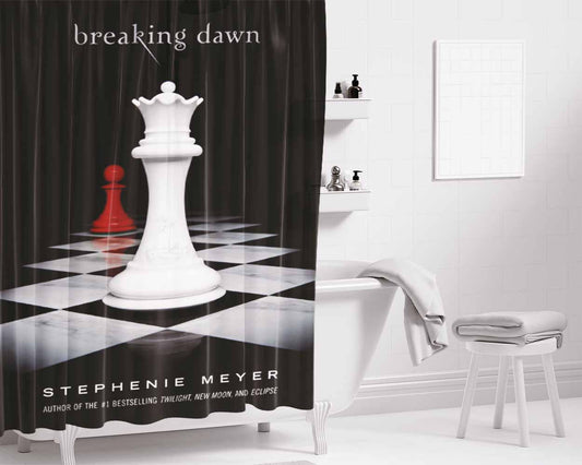 Chess Breaking Dawn Bathroom Shower Curtain Fabric Waterproof | 66 X 72 Inch