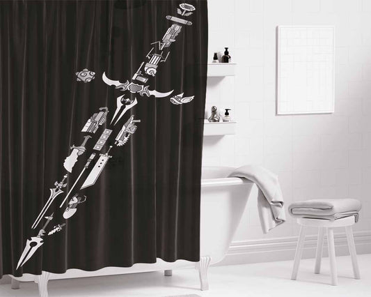 Choose Your Weapon Bathroom Shower Curtain Fabric Waterproof | 66 X 72 Inch