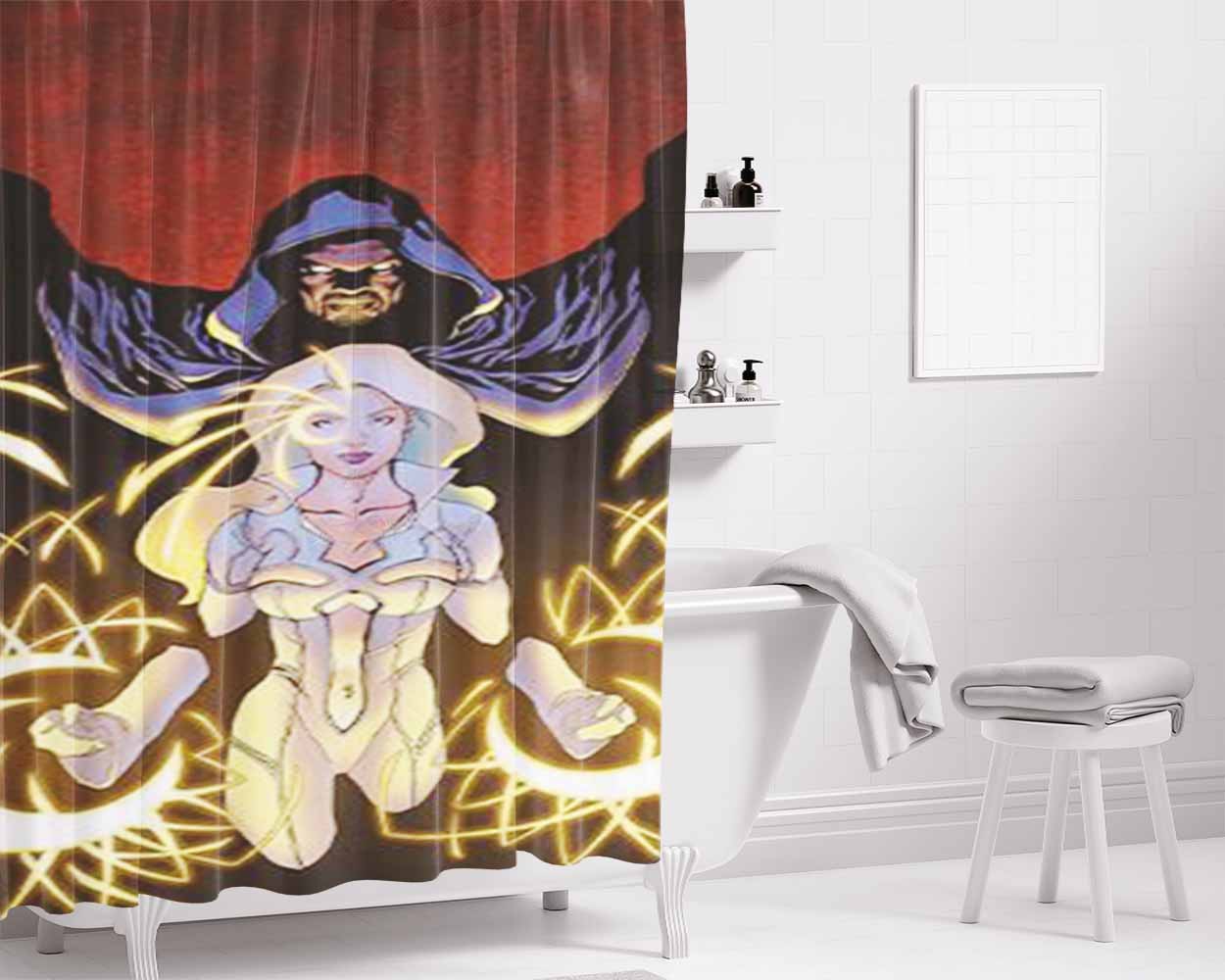 Cloak And Dagger Bathroom Shower Curtain Fabric Waterproof | 66 X 72 Inch