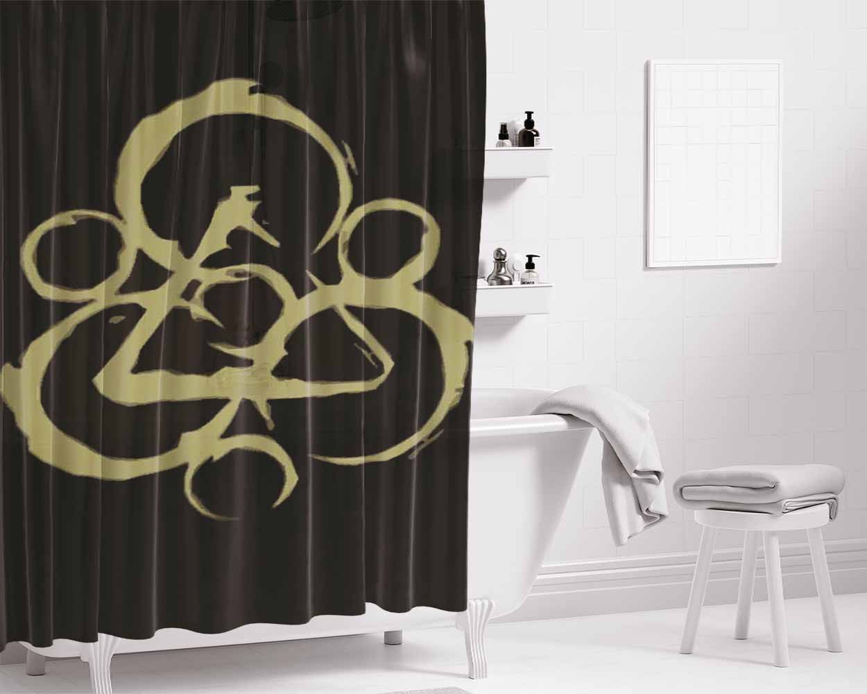 Coheed And Cambria Logo Bathroom Shower Curtain Fabric Waterproof | 66 X 72 Inch