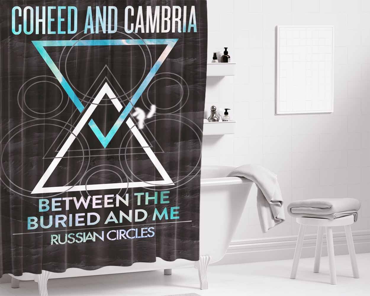 Coheed And Cambria Bathroom Shower Curtain Fabric Waterproof | 66 X 72 Inch