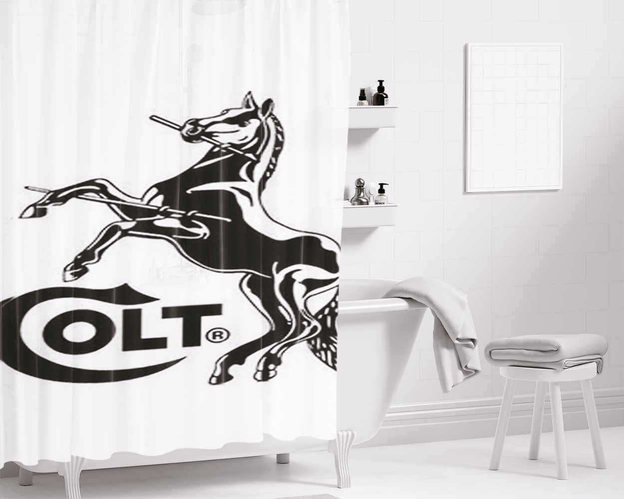 Cold Fire Arms Bathroom Shower Curtain Fabric Waterproof | 66 X 72 Inch