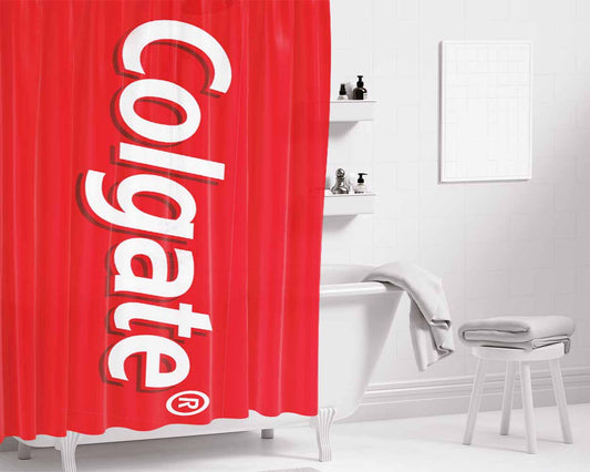 Colgate Bathroom Shower Curtain Fabric Waterproof | 66 X 72 Inch