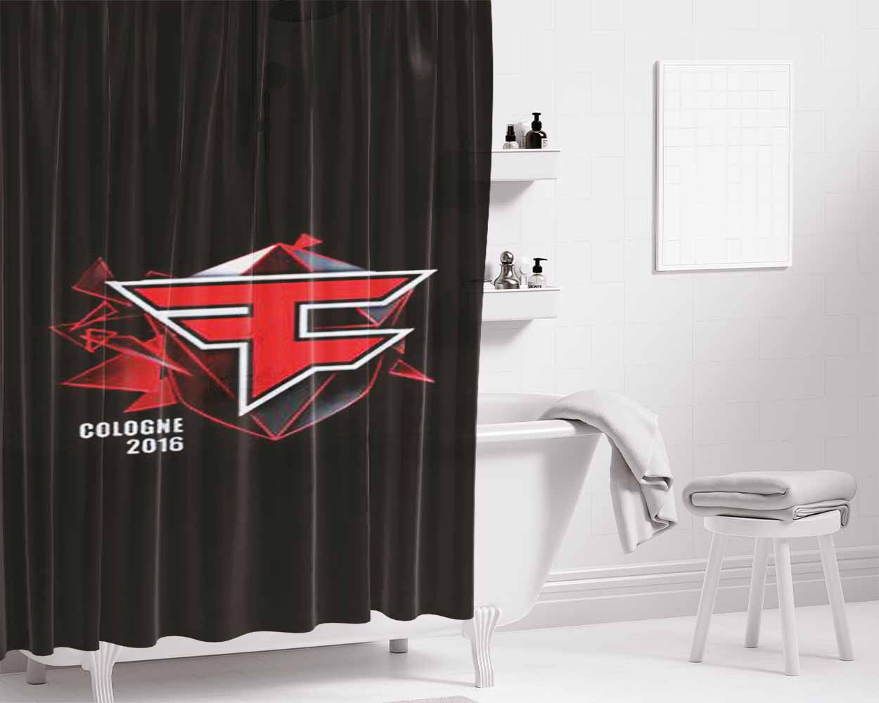 Cologne 2016 Bathroom Shower Curtain Fabric Waterproof | 66 X 72 Inch