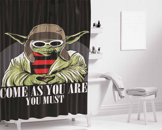 Come As You Are You Must Bathroom Shower Curtain Fabric Waterproof | 66 X 72 Inch