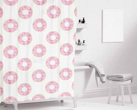 Comida Bathroom Shower Curtain Fabric Waterproof | 66 X 72 Inch