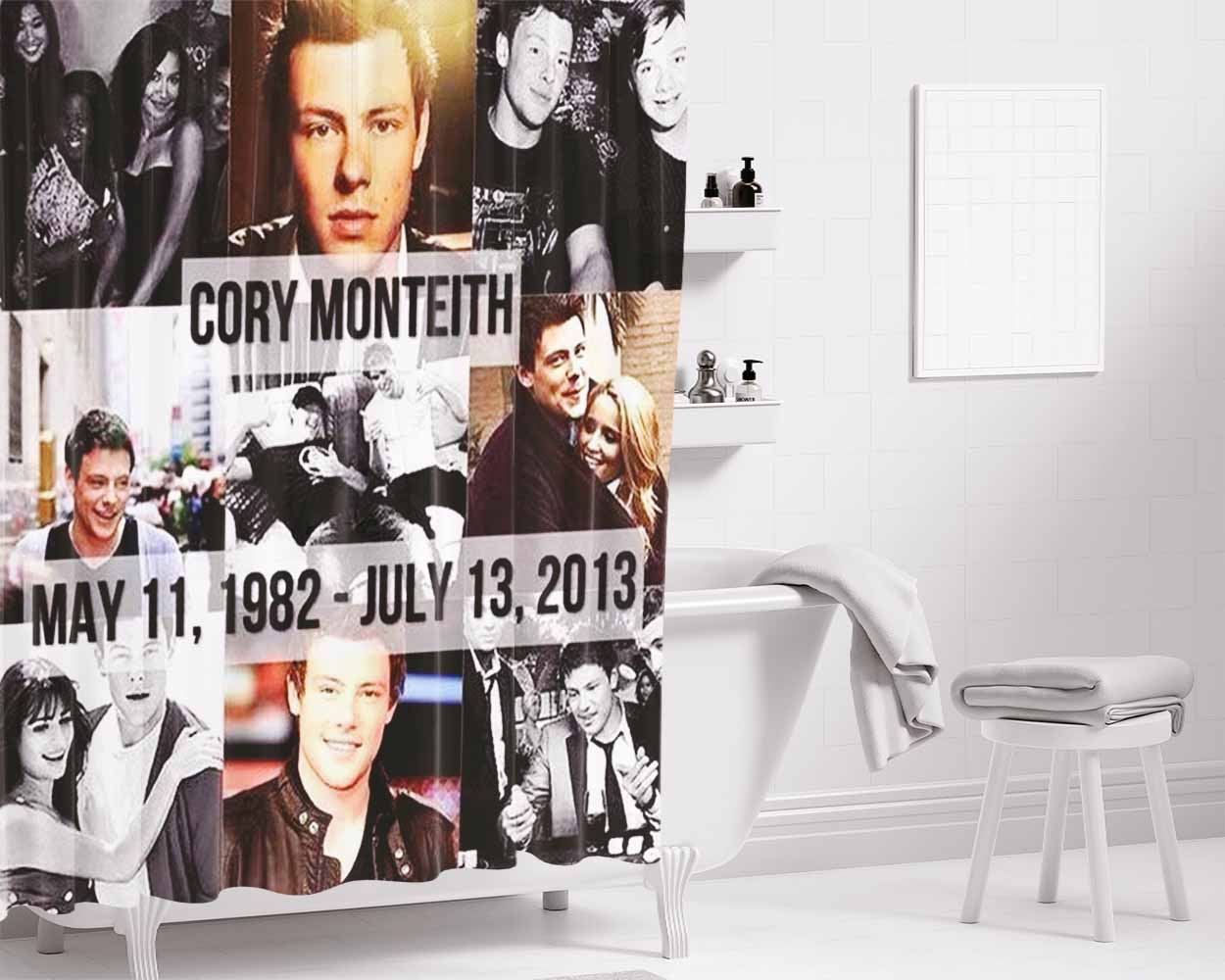 Corry Monteith In Remember Bathroom Shower Curtain Fabric Waterproof | 66 X 72 Inch