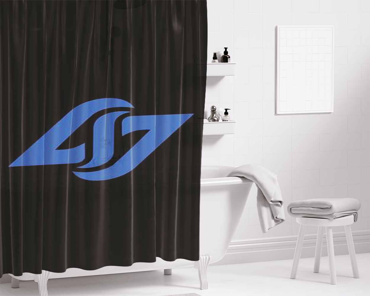 Counter Logic Gaming Bathroom Shower Curtain Fabric Waterproof | 66 X 72 Inch