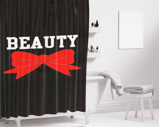 Couple Beauty Bathroom Shower Curtain Fabric Waterproof | 66 X 72 Inch