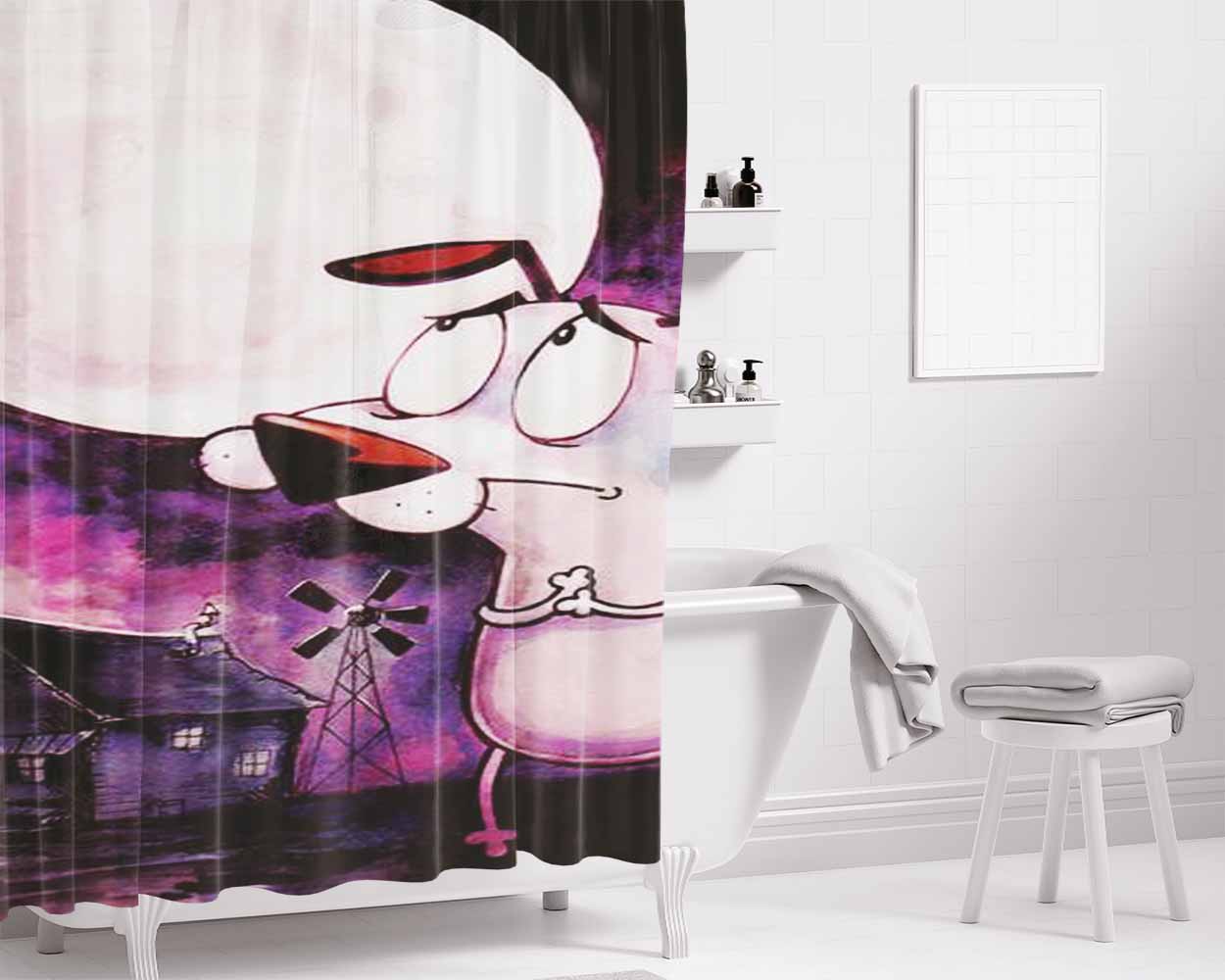 Courage The Things I Do For Love Bathroom Shower Curtain Fabric Waterproof | 66 X 72 Inch