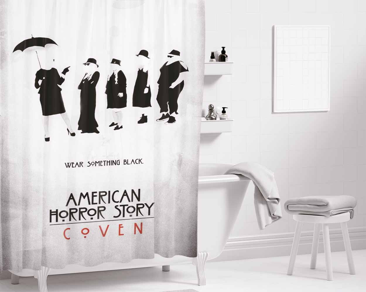 Coven Witches Bathroom Shower Curtain Fabric Waterproof | 66 X 72 Inch