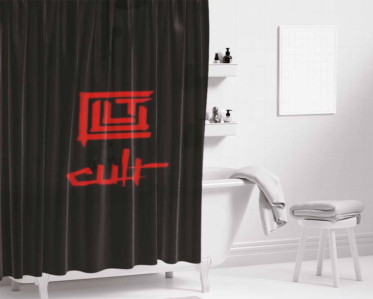 Cult Tv Show Bathroom Shower Curtain Fabric Waterproof | 66 X 72 Inch
