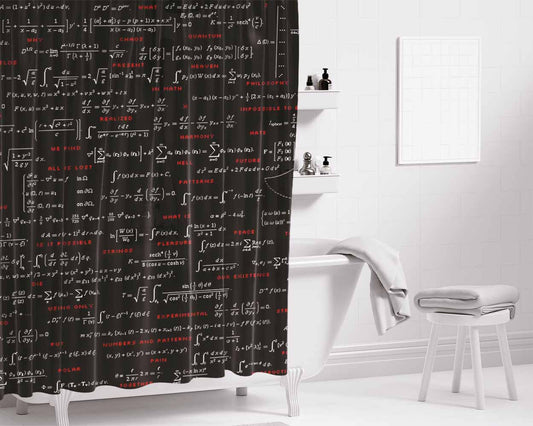 Culture Knowledge Bathroom Shower Curtain Fabric Waterproof | 66 X 72 Inch