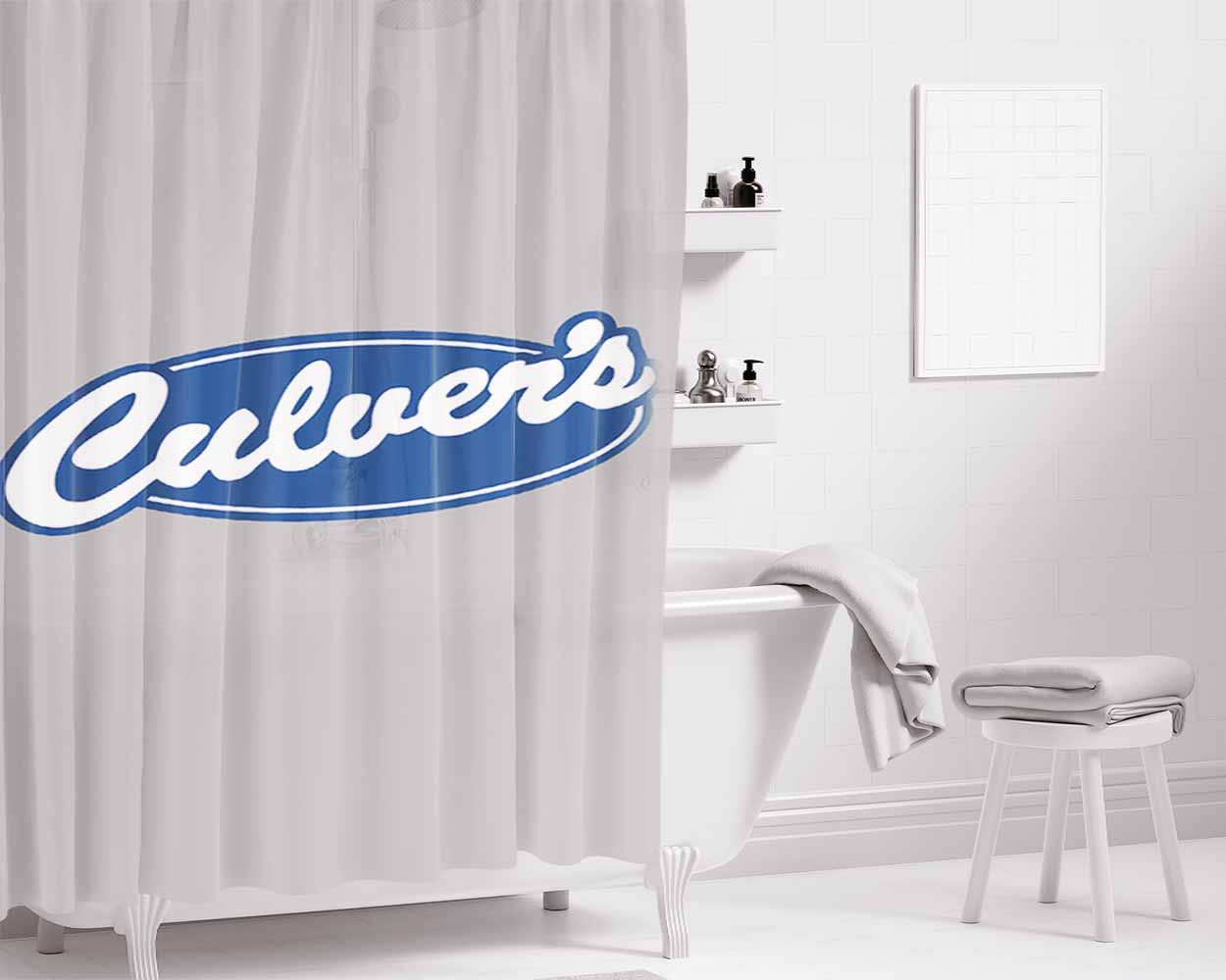 Culver'S Bathroom Shower Curtain Fabric Waterproof | 66 X 72 Inch