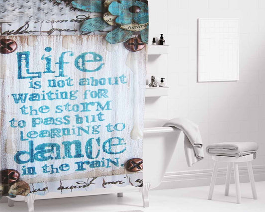 Danbo Bathroom Shower Curtain Fabric Waterproof | 66 X 72 Inch