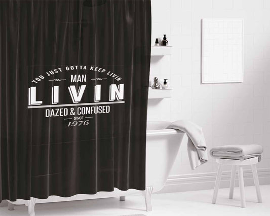 Daze Of Our Lives Bathroom Shower Curtain Fabric Waterproof | 66 X 72 Inch