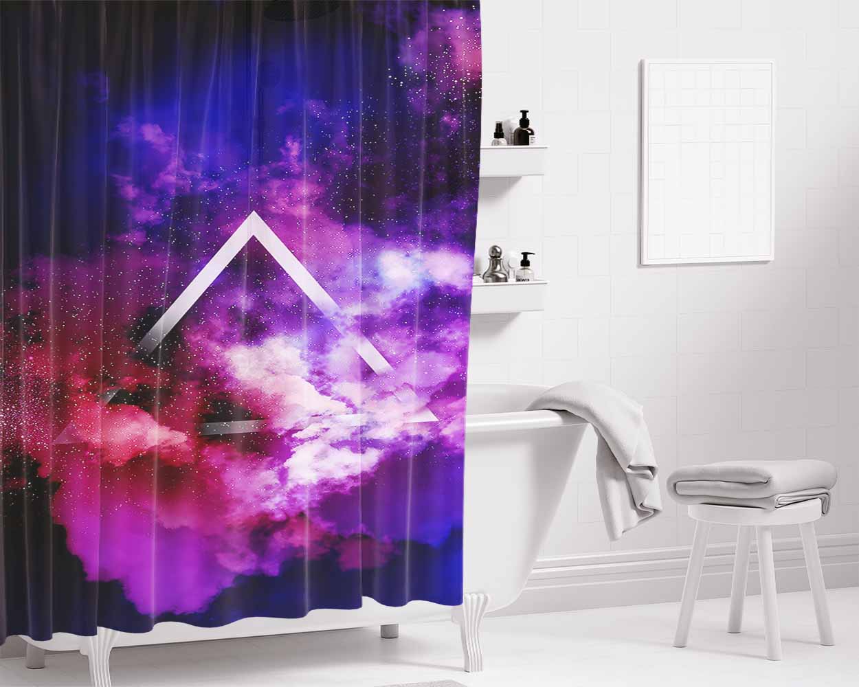 Dd Bathroom Shower Curtain Fabric Waterproof | 66 X 72 Inch