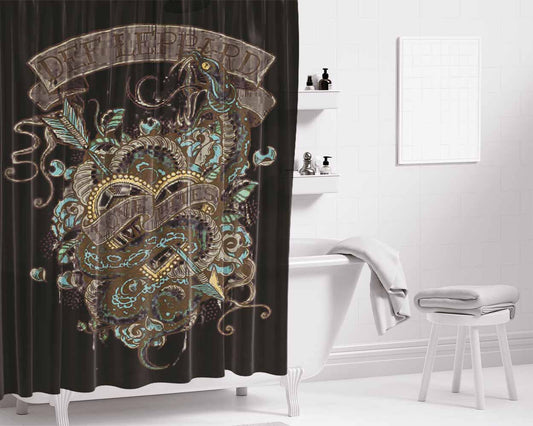 Deer Real Tree Camo Bathroom Shower Curtain Fabric Waterproof | 66 X 72 Inch