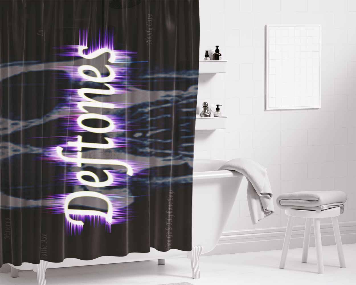Deftones 2 Bathroom Shower Curtain Fabric Waterproof | 66 X 72 Inch