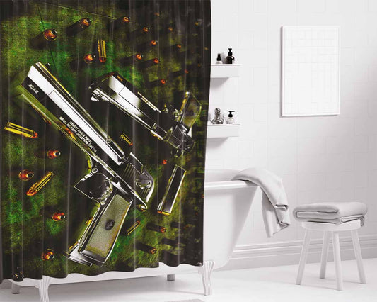 Deportivo Necaxa Logo 4 Bathroom Shower Curtain Fabric Waterproof | 66 X 72 Inch