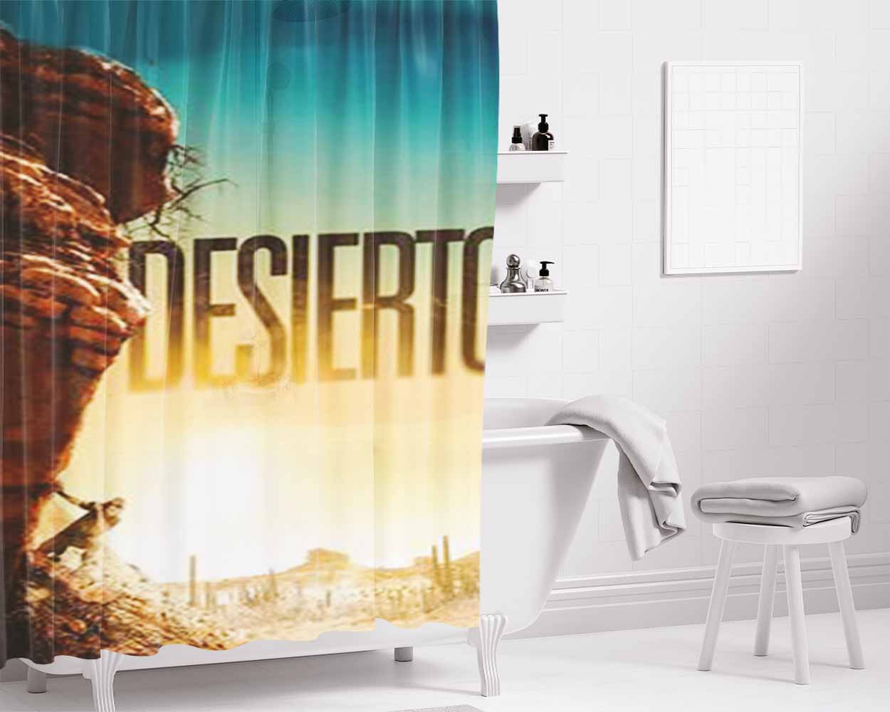 Desert Eagles Bathroom Shower Curtain Fabric Waterproof | 66 X 72 Inch