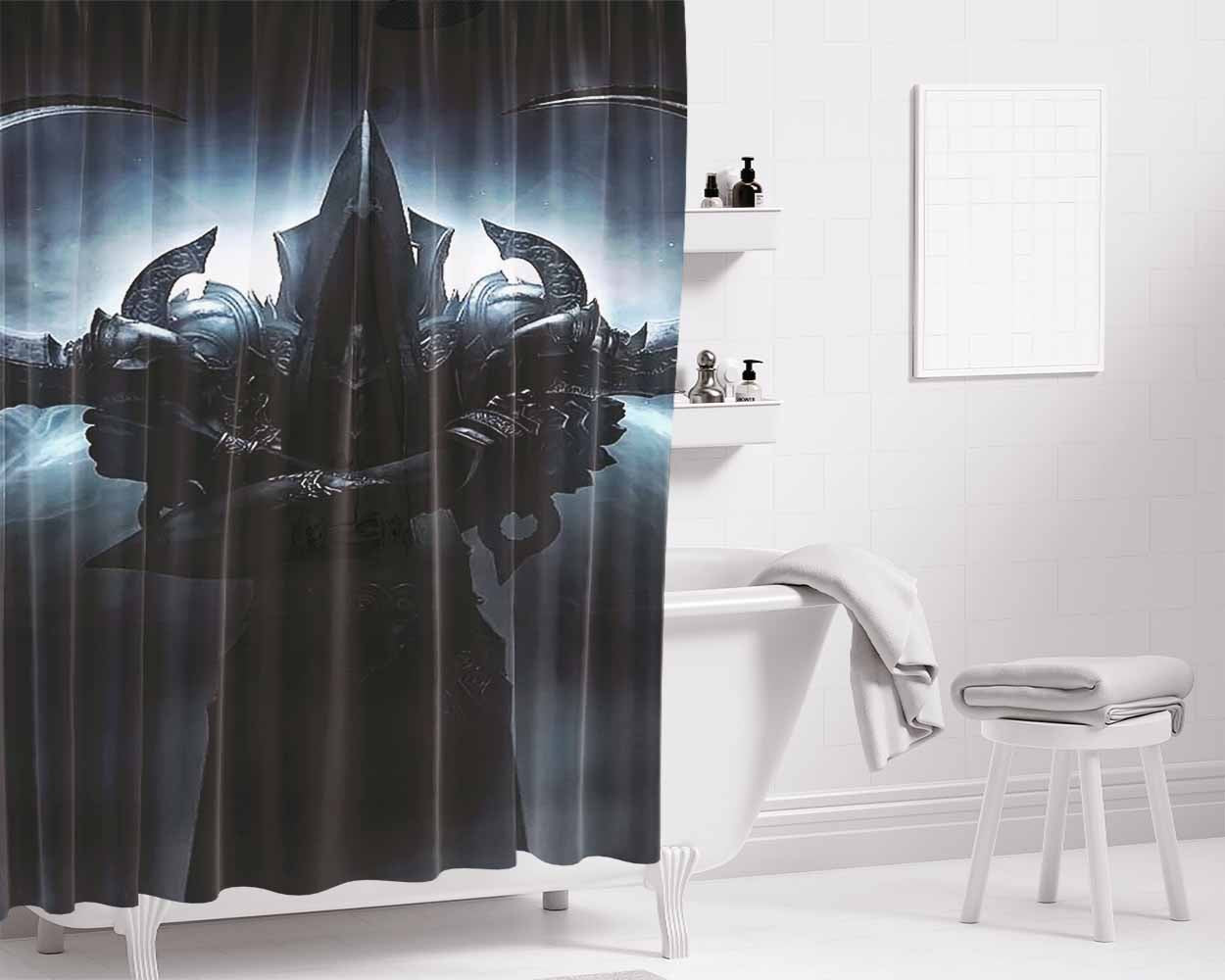 Diablo Demon Bathroom Shower Curtain Fabric Waterproof | 66 X 72 Inch