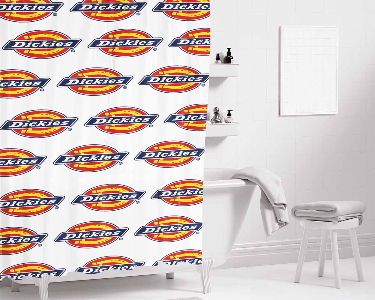 Dickies Army Bathroom Shower Curtain Fabric Waterproof | 66 X 72 Inch