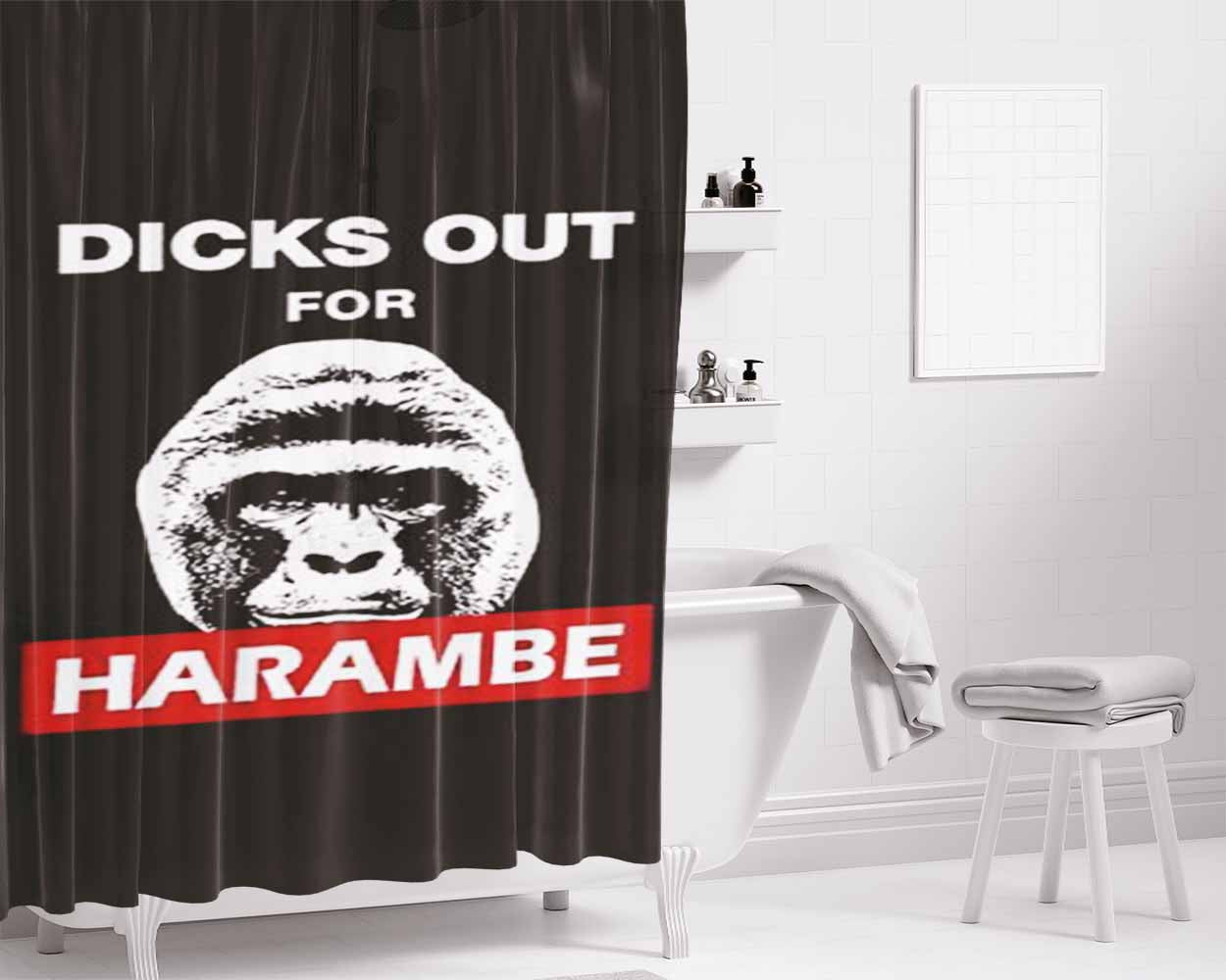 Dickies Emblem Bathroom Shower Curtain Fabric Waterproof | 66 X 72 Inch