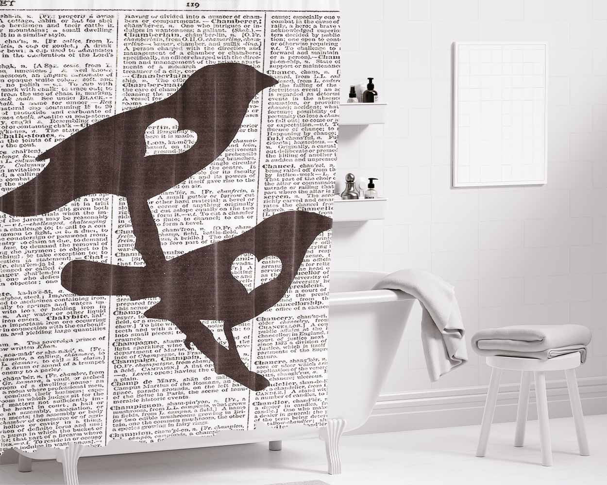 Dickies Seafood 1978 Bathroom Shower Curtain Fabric Waterproof | 66 X 72 Inch