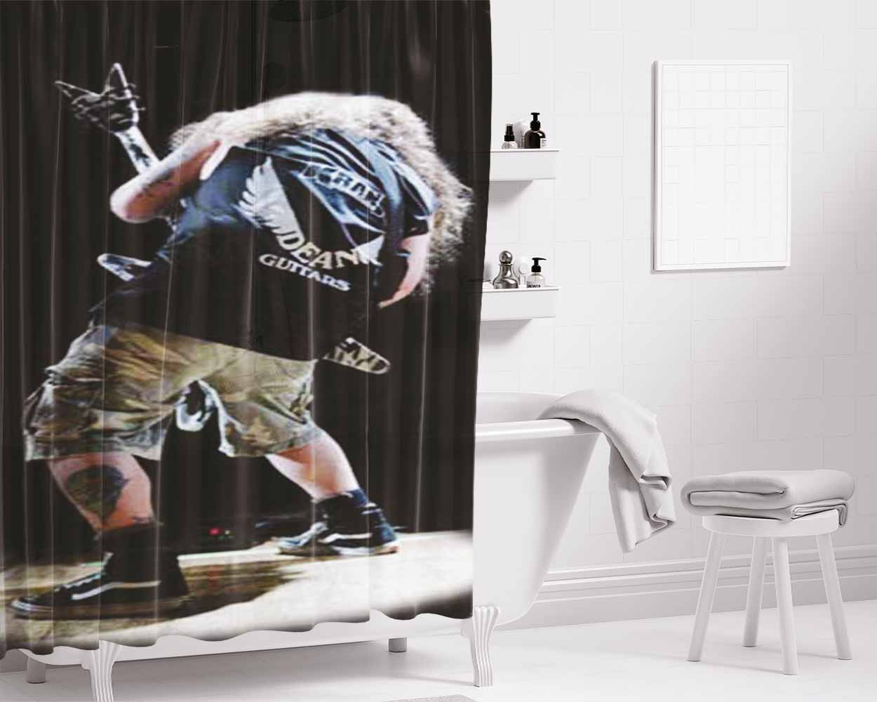 Digimon Celebration Bathroom Shower Curtain Fabric Waterproof | 66 X 72 Inch