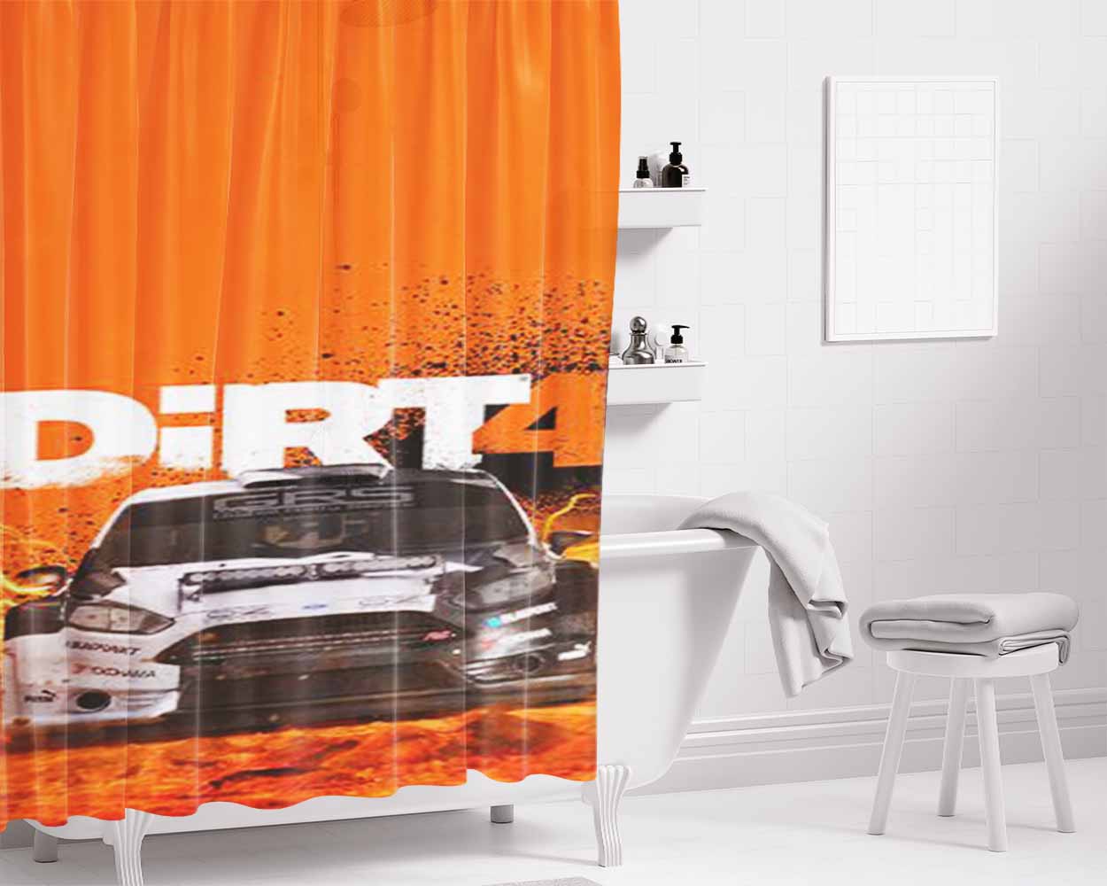 Dipo'S City Bathroom Shower Curtain Fabric Waterproof | 66 X 72 Inch