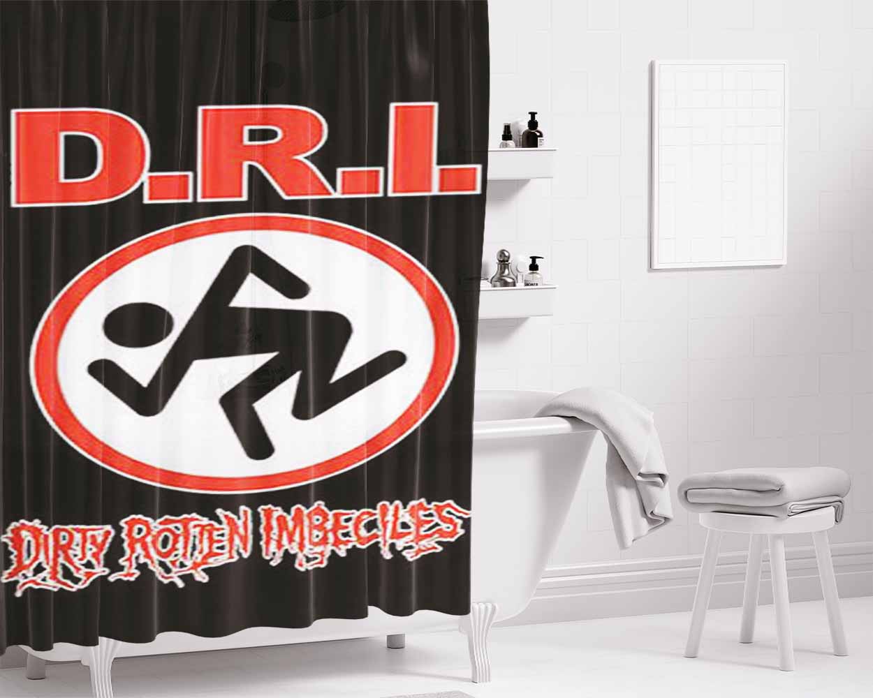 Dirt 4 Rally Bathroom Shower Curtain Fabric Waterproof | 66 X 72 Inch